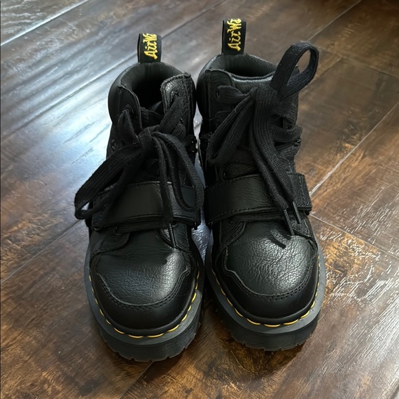 Dr. Martens Zuma II Black Ankle Boots with Chunky Sole - Picture 2 of 6
